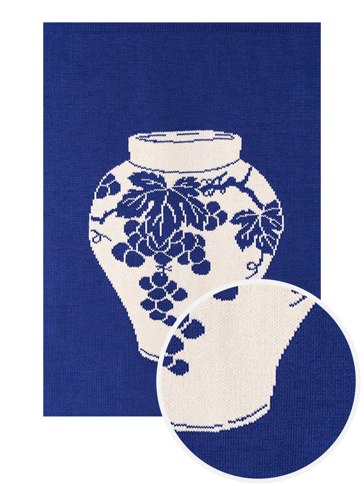 Joseon White Porcelain with Grapes
