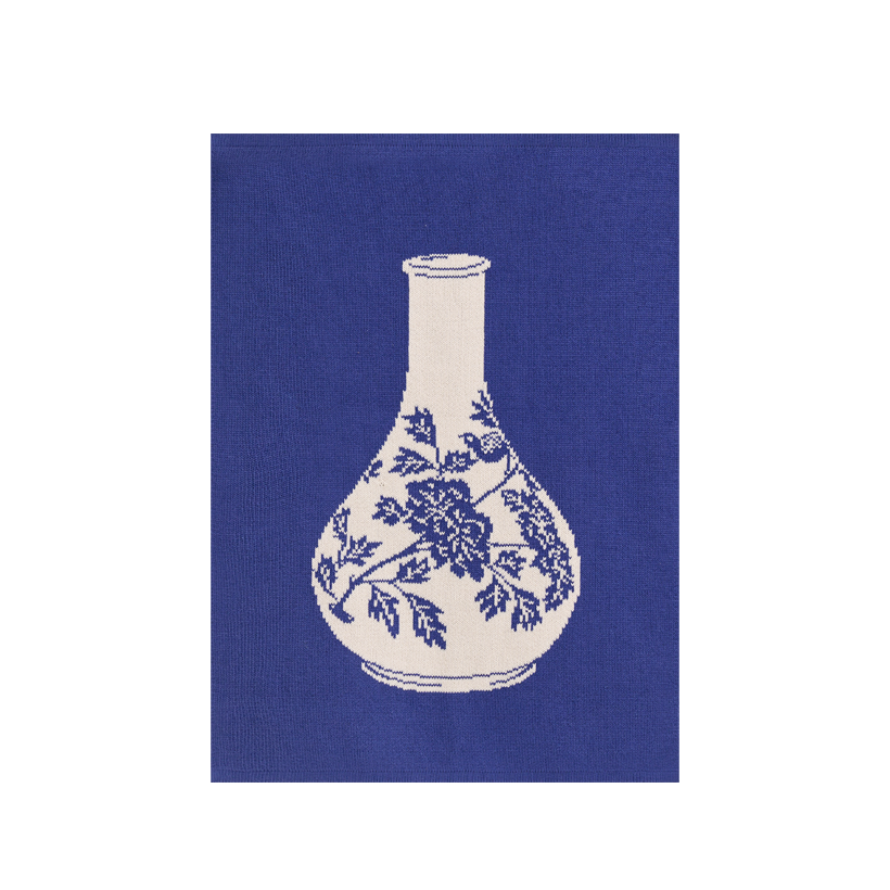 Joseon White Porcelain with Flowers and a Bird