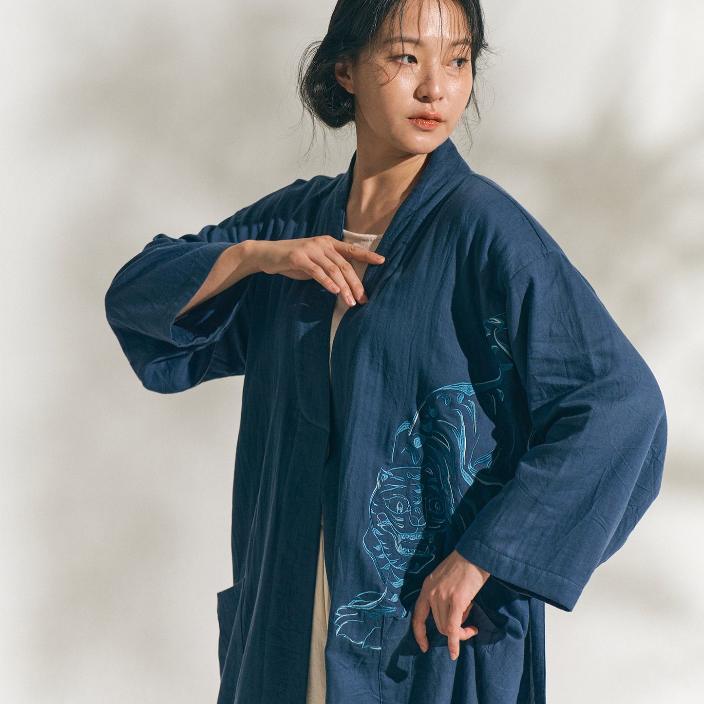 Tiger and Magpie Hanbok Robe