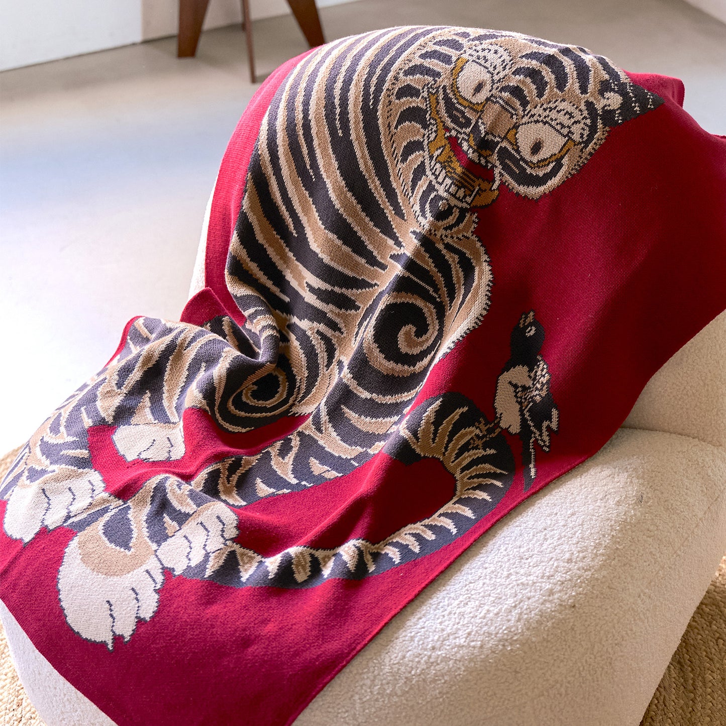 Burgundy Tiger and Magpie