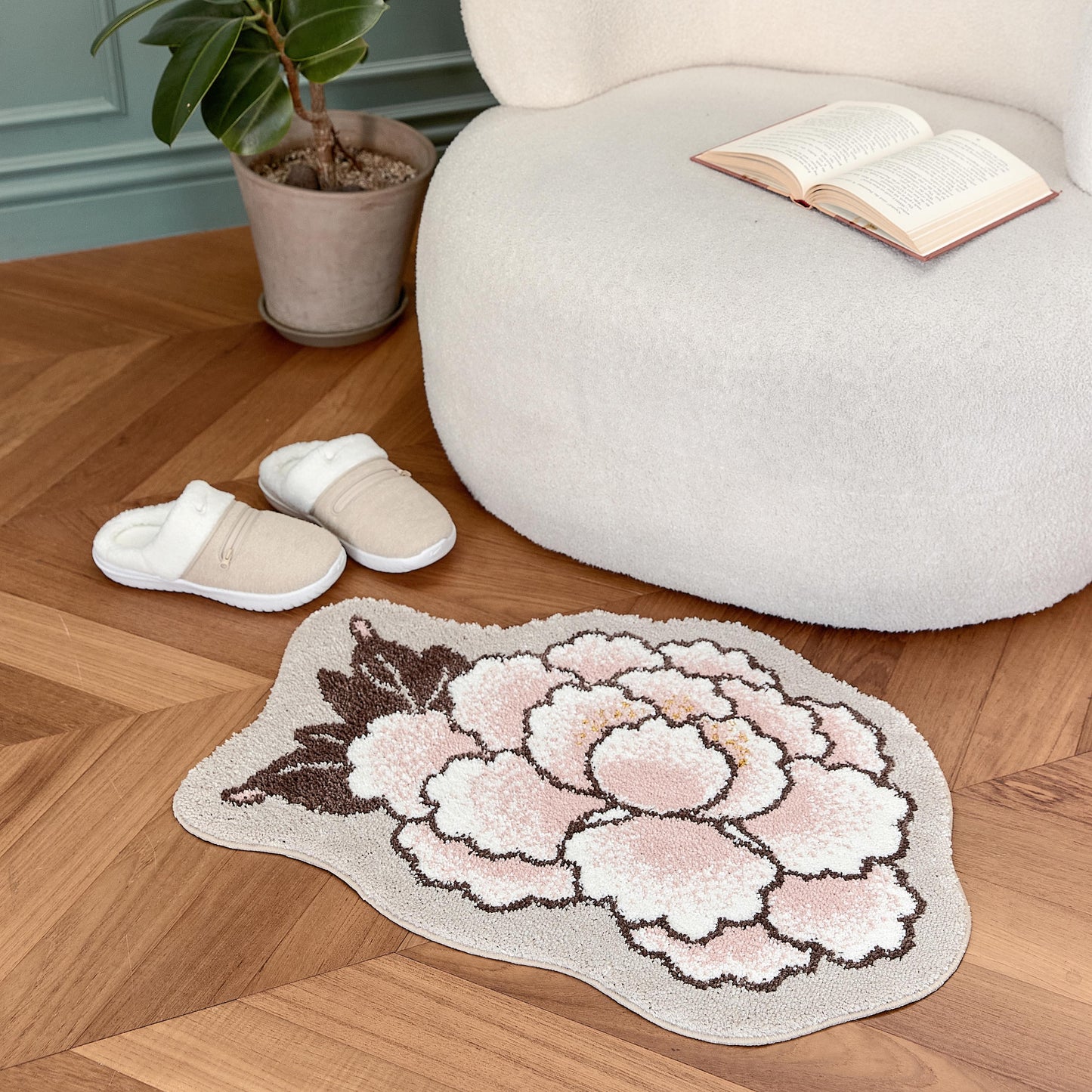 Peony Rug (Beige)