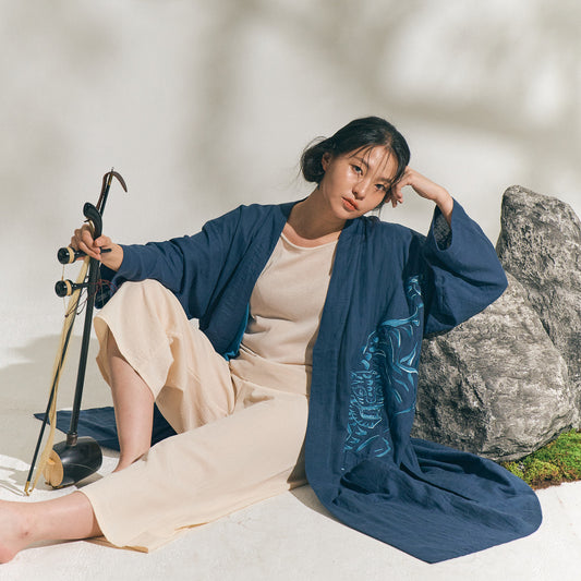 Tiger and Magpie Hanbok Robe
