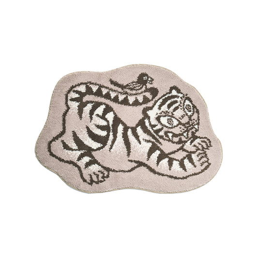 Tiger and Magpie Rug (Beige)
