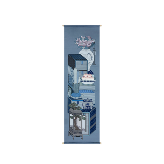 Chaekgeori Table Runner (Blue)